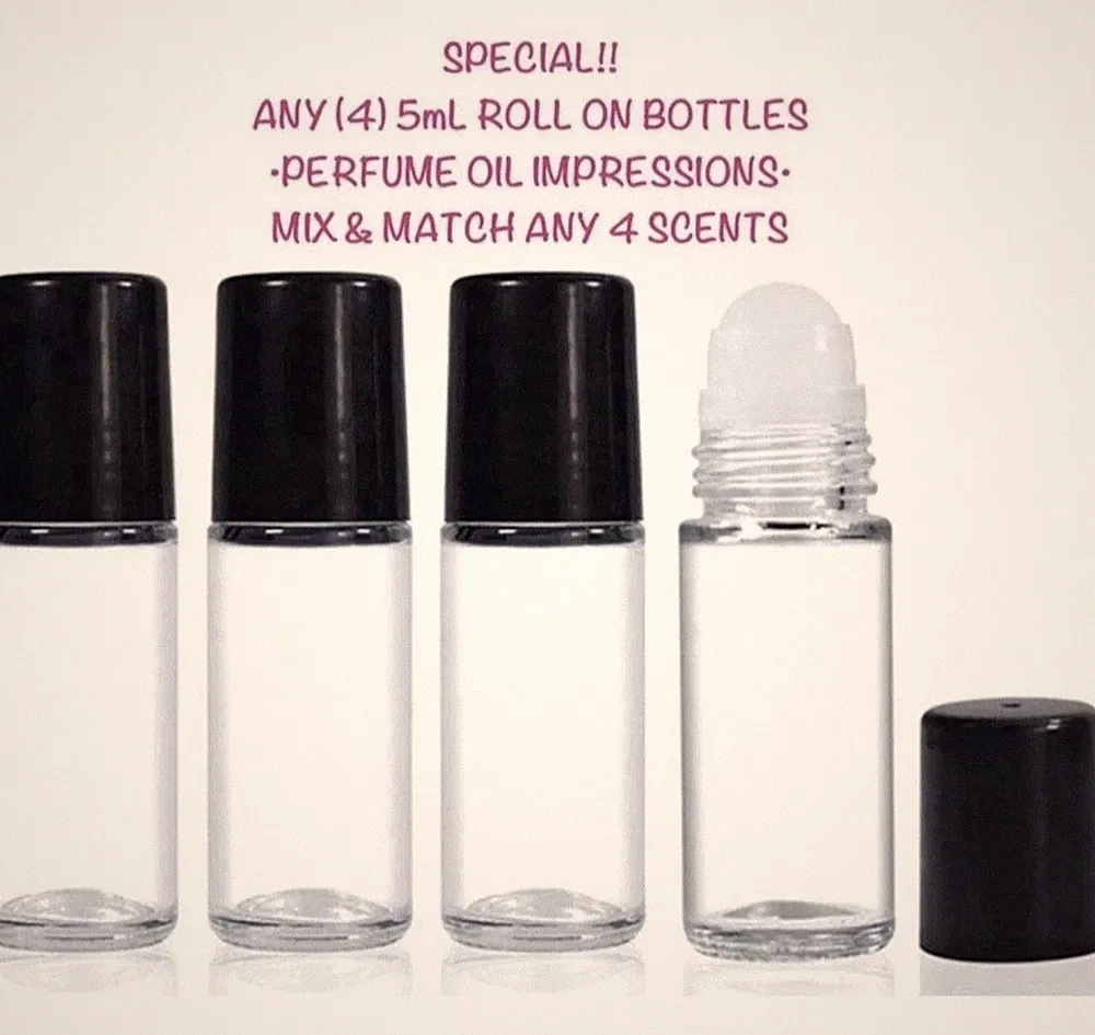 4/$20•Pick ANY (4) 5mL R0LL 0N PERFUME OILS•MUST ADD 4 To Cart•MIX AND MATCH
