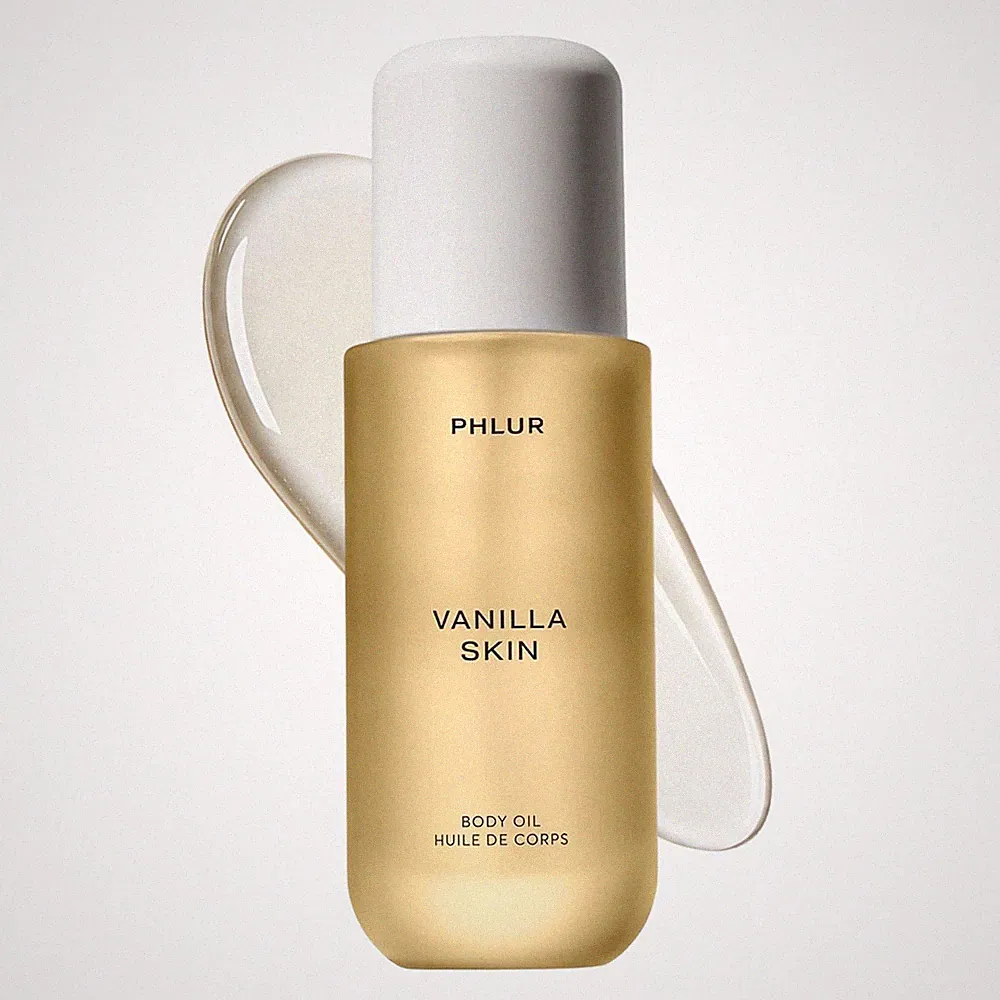 Luxury Skincare Body Oil - PHLUR Vanilla Scent Hydrating Moisturizer 4oz