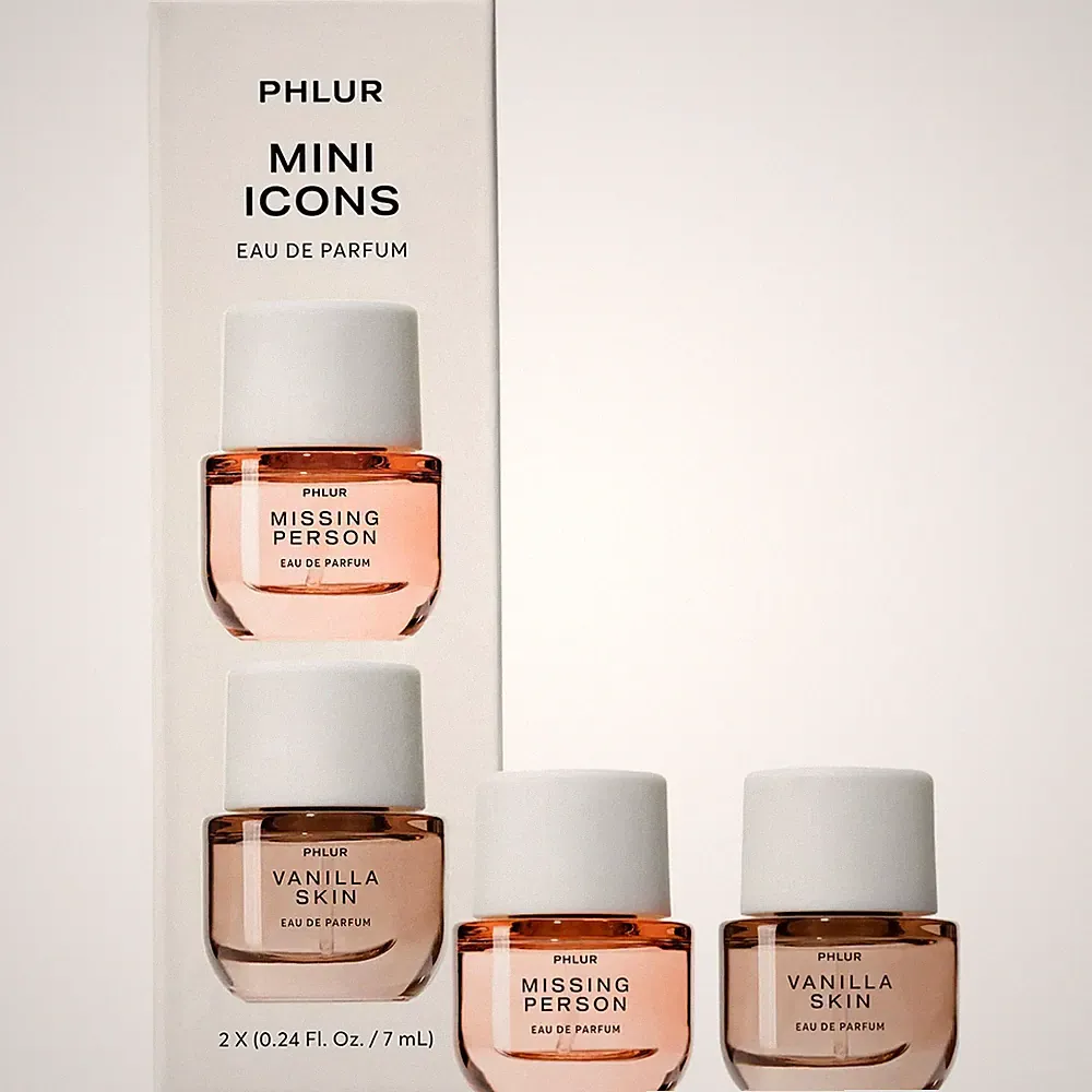 PHLUR Mini Icons Sampler Set Missing Person Vanilla Skin Mini Coffrets
