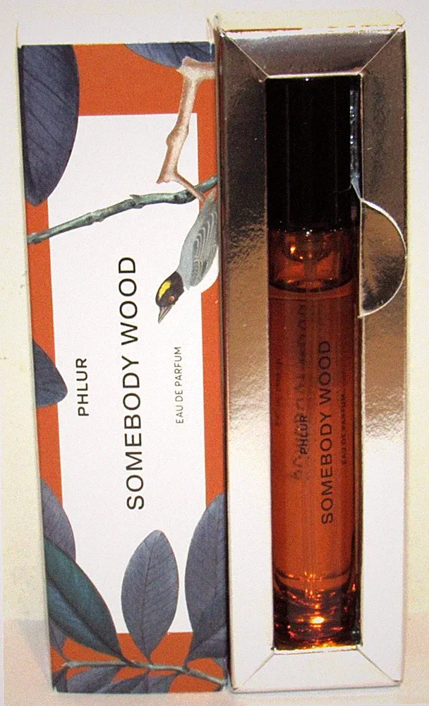Phlur SOMEBODY WOOD Eau de Parfum 0.32 Oz 9.5 mL Perfume Unisex Travel Spray NIB