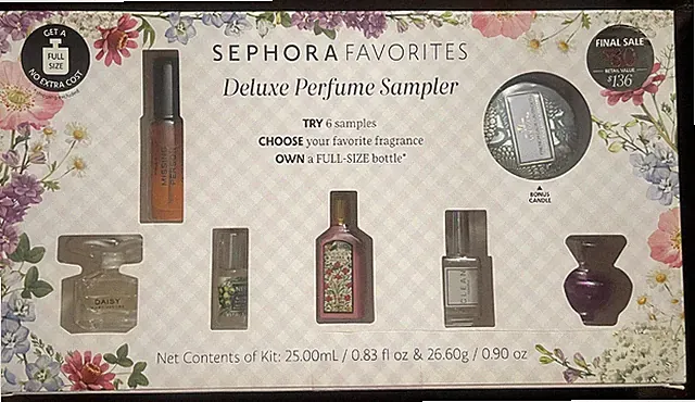 Sephora Favorites Deluxe Perfume Sampler with Redeem Certificate for a Full-Size